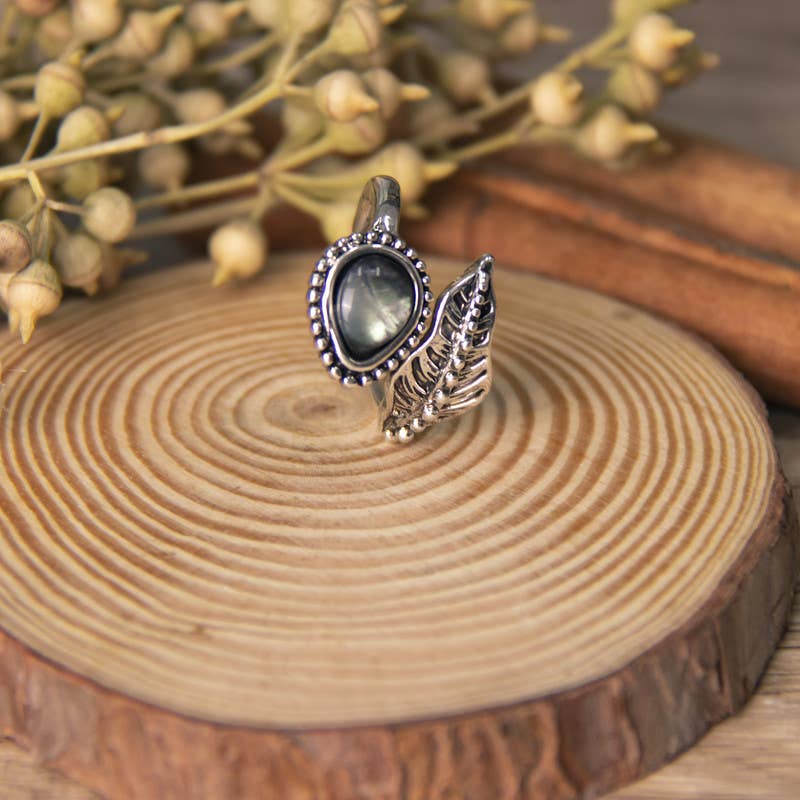Bohemian Leaf Moonstone Ring