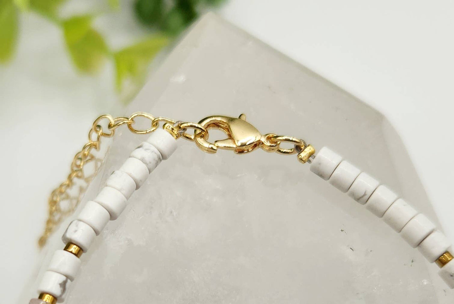 INNER PEACE-Fluorite/Amethyst/Rose Quartz/Howlite Bracelet