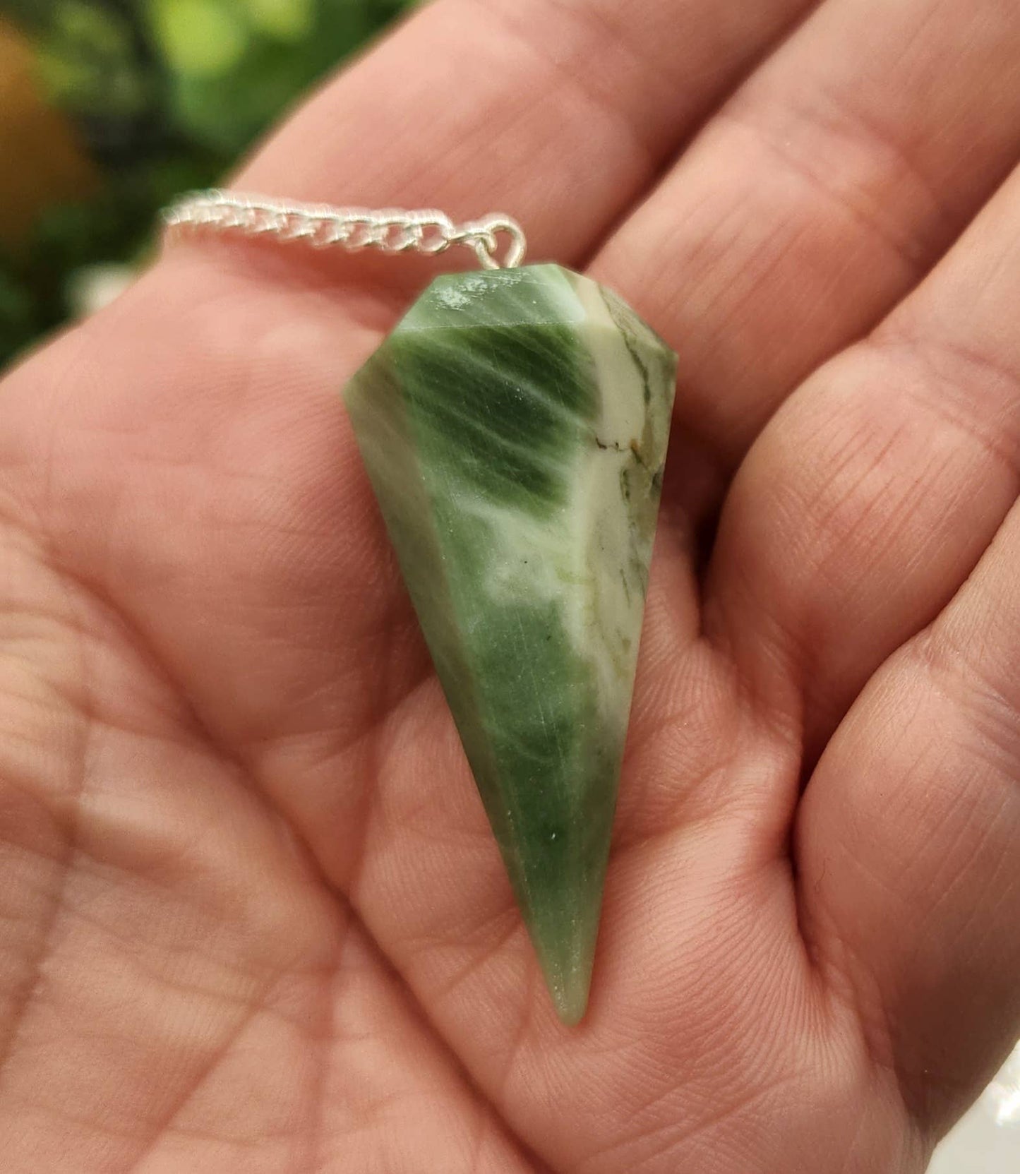 Serpentine Pendulum w/Silver Plated Chain