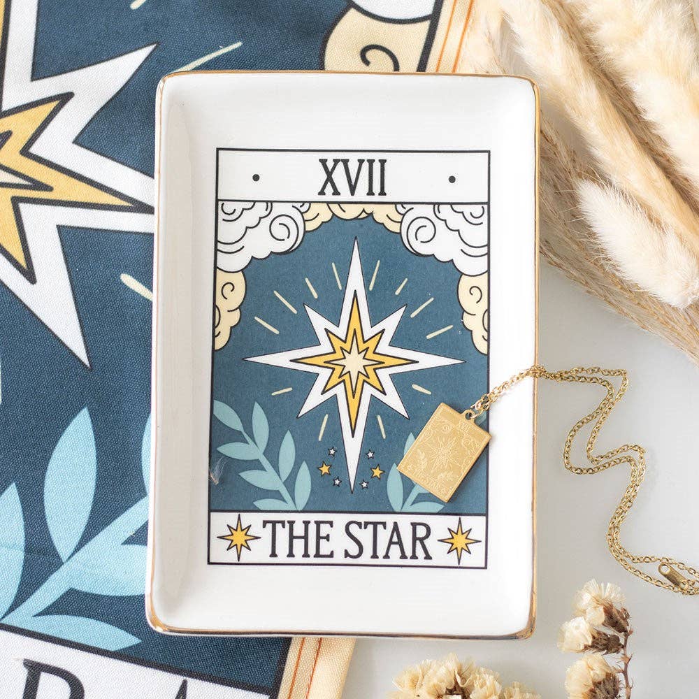 The Star Vintage Tarot Card Trinket Dish