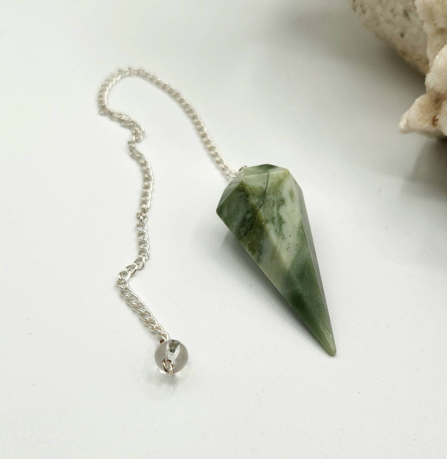 Serpentine Pendulum w/Silver Plated Chain